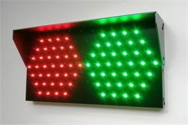 Двухсекционный светодиодный светофор 