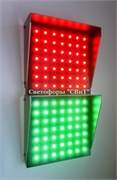 Двухсекционный светодиодный светофор 